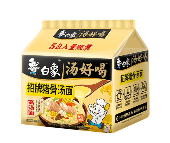 白象 唐豪悦特製豚骨麺(5個入)