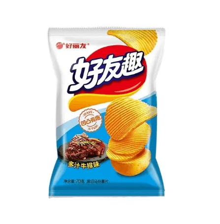 好友趣 ポテトチップス 70g(ジューシーステーキ味)