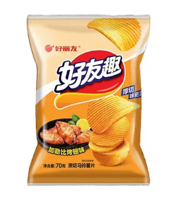 好友趣 ポテトチップス 70g(カリビアングリルウィング味)