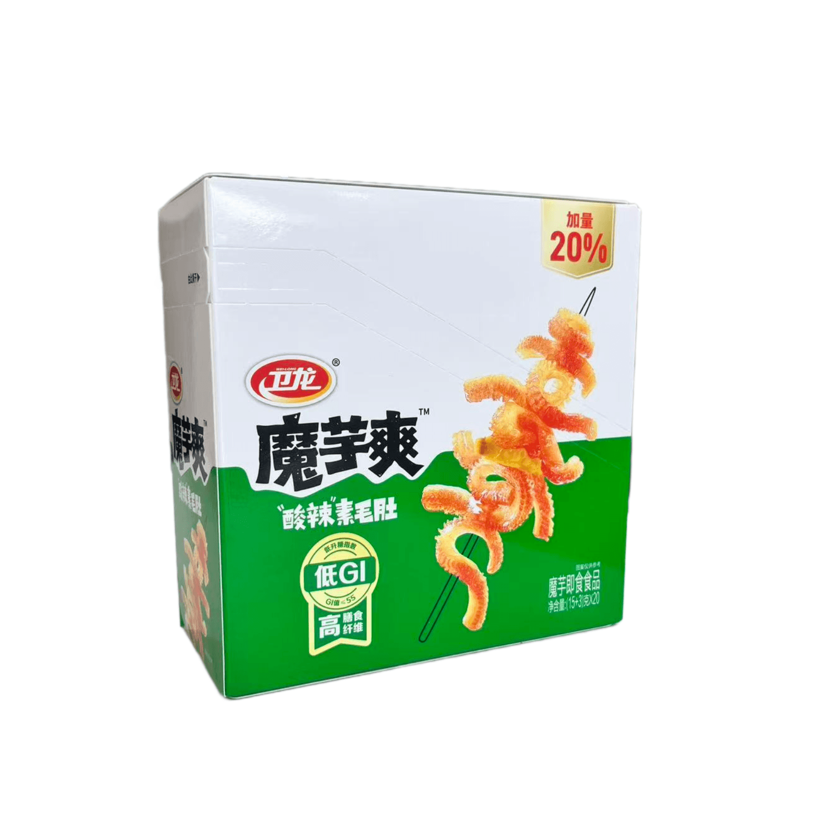卫龙魔芋爽  酸辣味 （加量装）360g