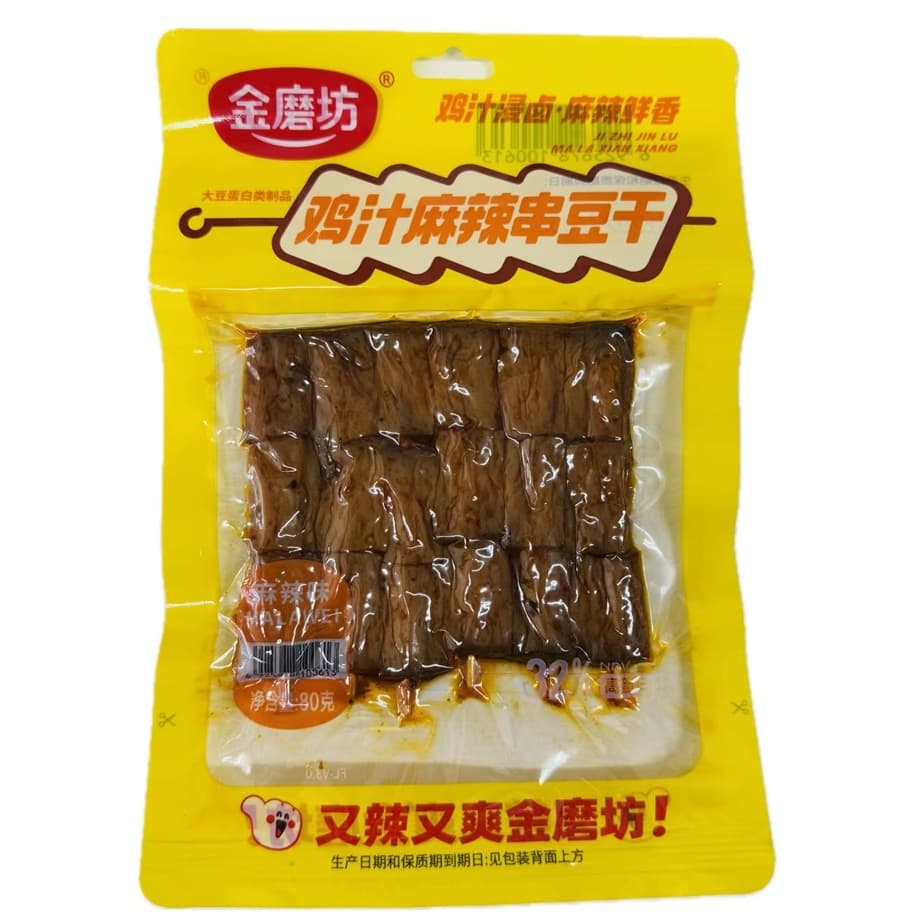 金磨坊 鶏汁 串豆干 豆腐干（麻辣味）