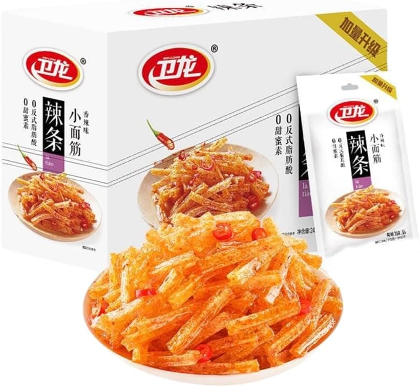 Weilong Mini Mianjin Latiao (Spicy Flavor) 24g