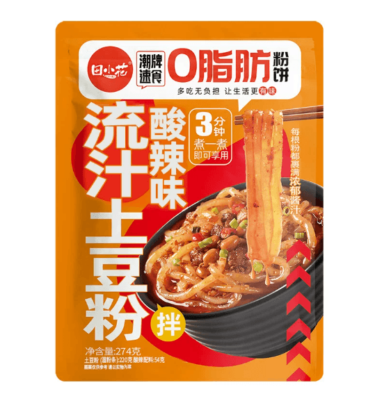 田小花寛粉　ジャガイモ春雨　酸辣味　流汁
