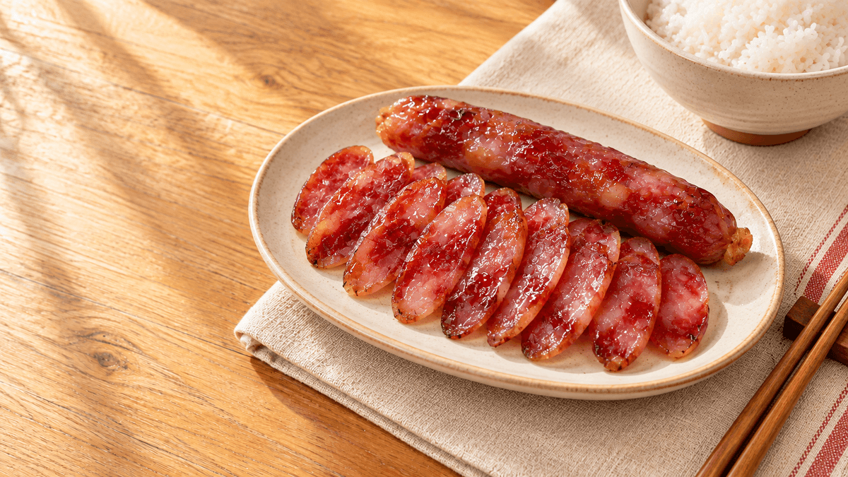 蒸し腸詰めの盛り付けイメージ