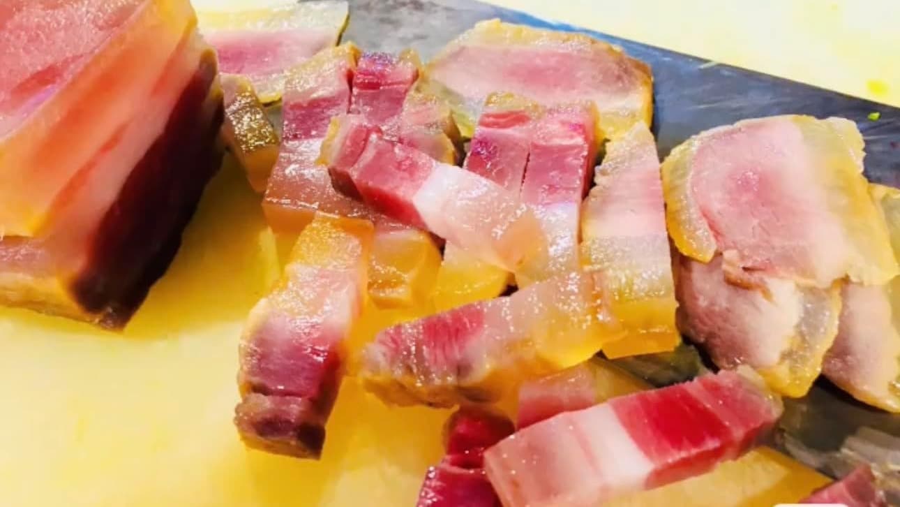 塩漬けの豚肉