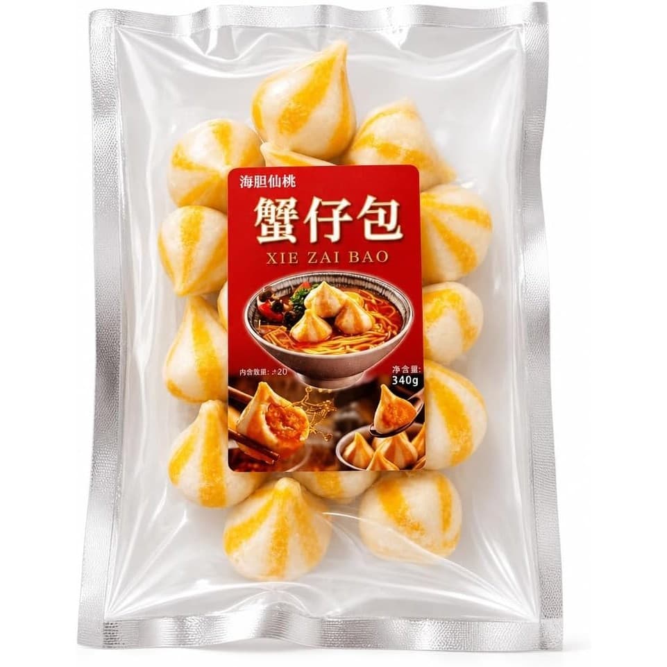 特級 蟹卵入り海鮮団子(海胆仙桃)